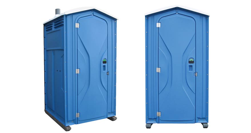 Long-term porta potty units on site in Rochester, New York